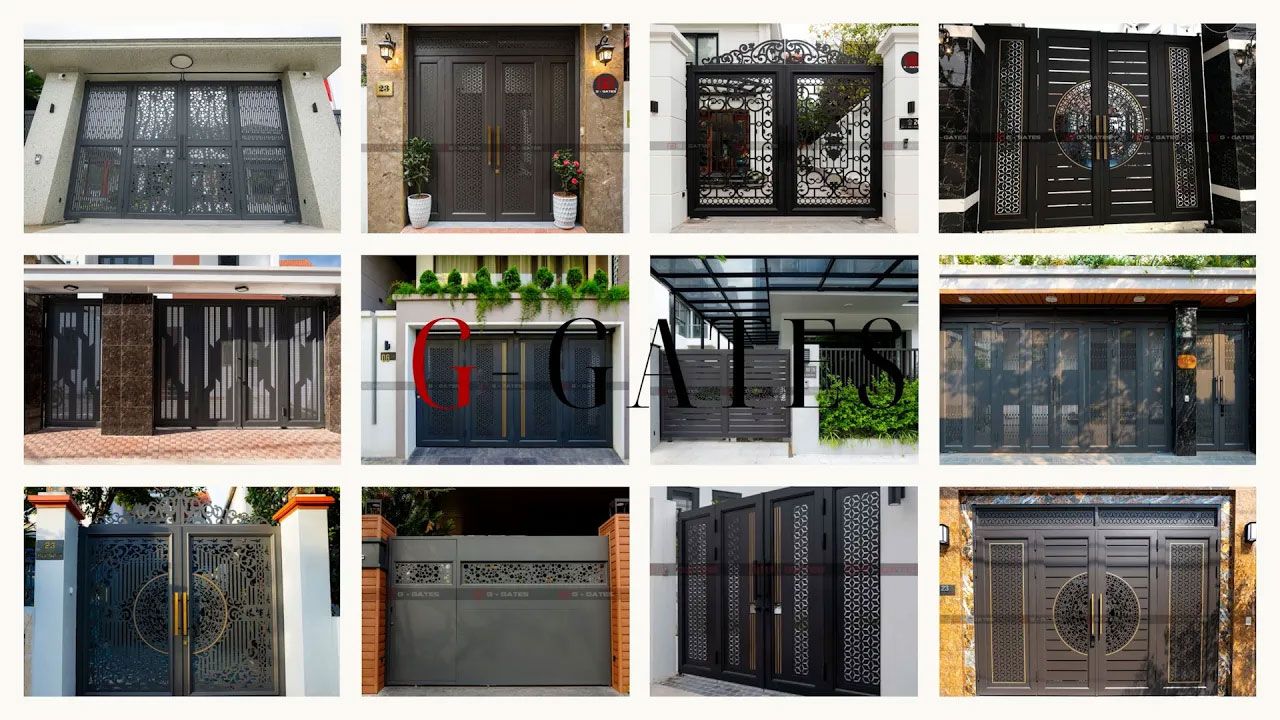 Cổng nhôm hợp kim CNC: Các mẫu cửa cổng xu hướng năm 2024 tuqf G - GATES