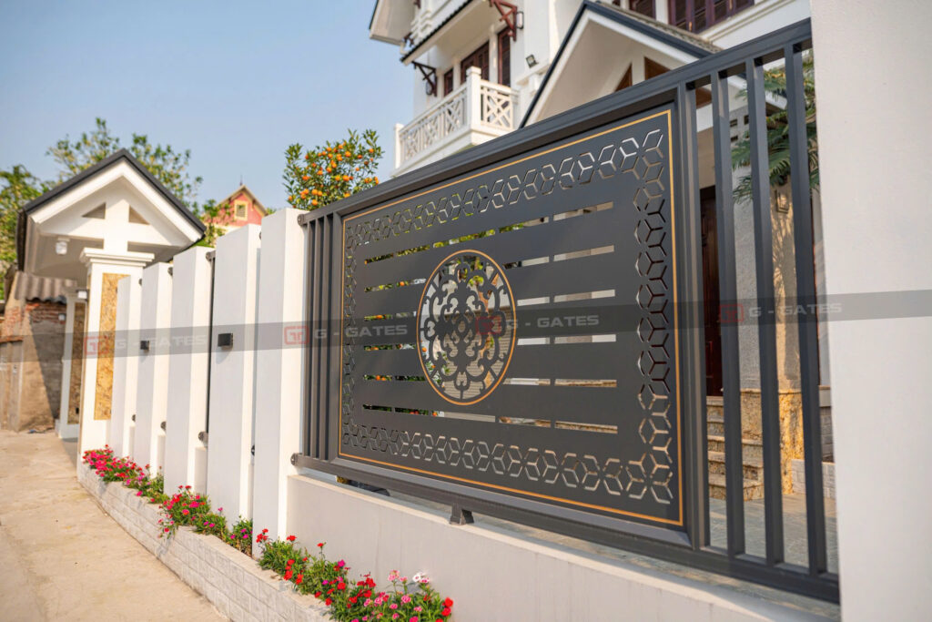Hàng rào hợp kim nhôm trống đồng 