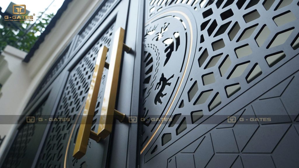 Giá cổng hợp kim nhôm G-GATES được tính thế nào? Xem cách tính theo m², mẫu CNC, phụ kiện, chỉ nhũ vàng và vận chuyển kèm ví dụ thực tế.